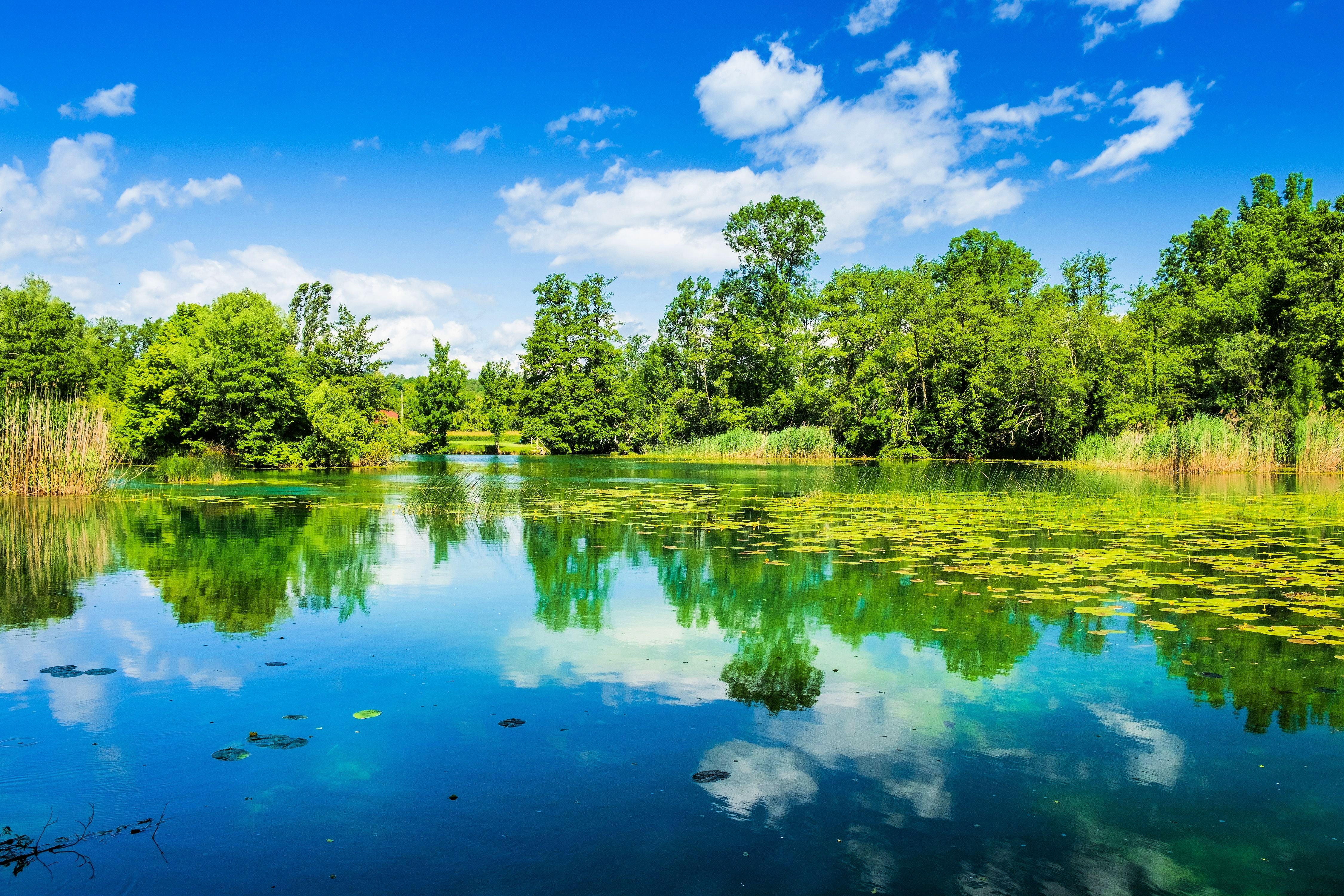 Crystal clear Mrežnica River with waterfalls - kayaking adventure excursion Croatia