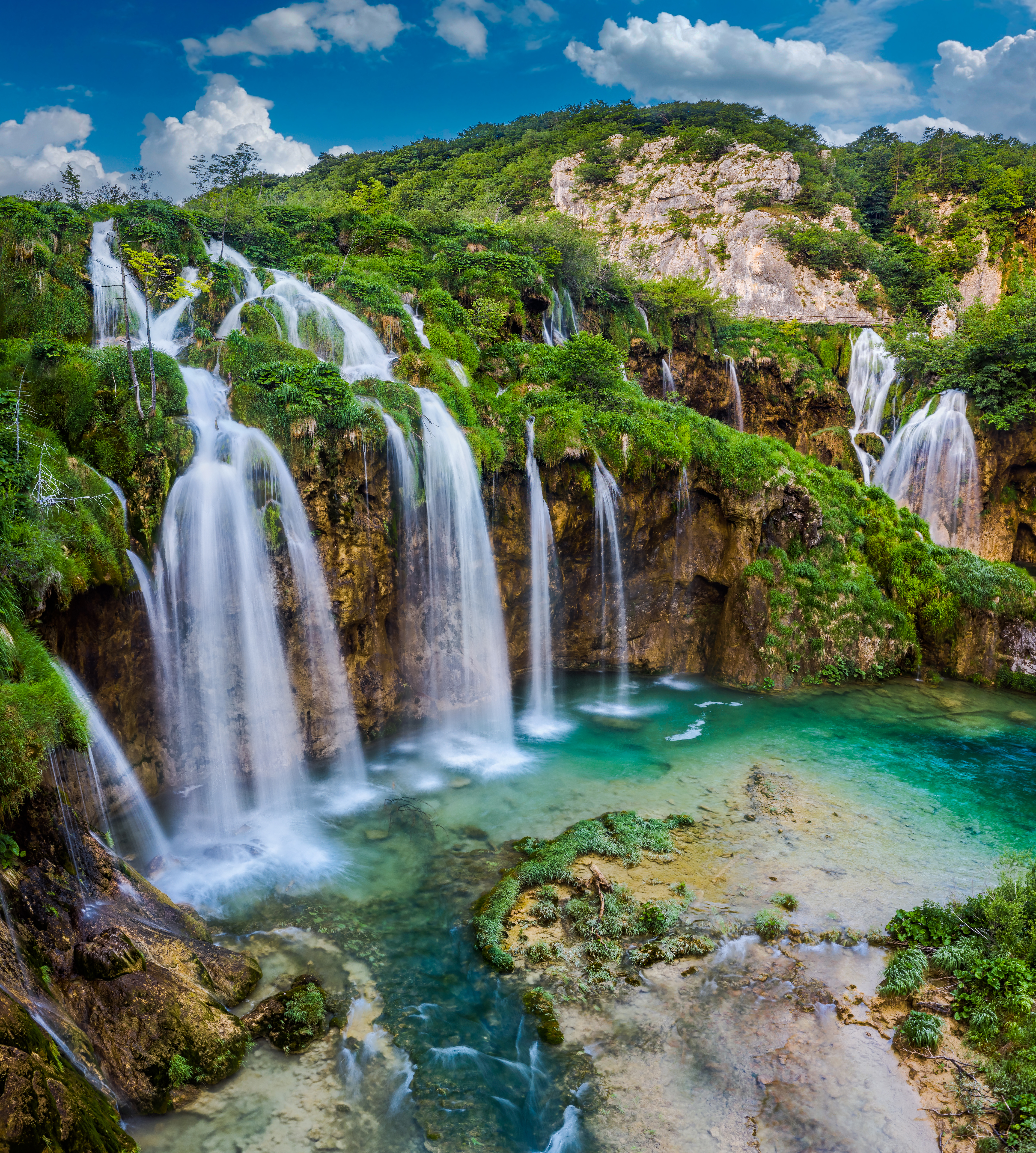 Plitvice Lakes National Park turquoise waterfalls - UNESCO World Heritage Croatia day trip from wine tour