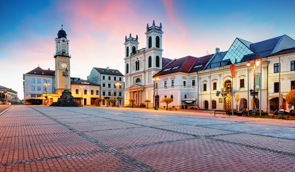 Varaždin baroque old town with elegant palaces - northern Croatia cultural destination